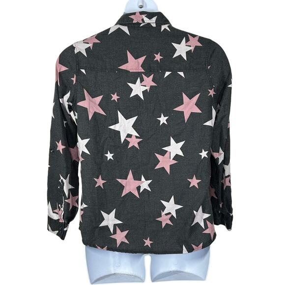 Torrid Burnout Star Button-Up Top Relaxed Fit Size 00 Women’s M/L 10 - Picture 9 of 16